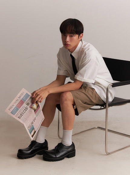 mens-roll-up-cotton-shorts-dark-beige-ia518