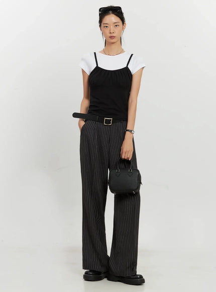 Round Neck Short-Sleeve Top IL528