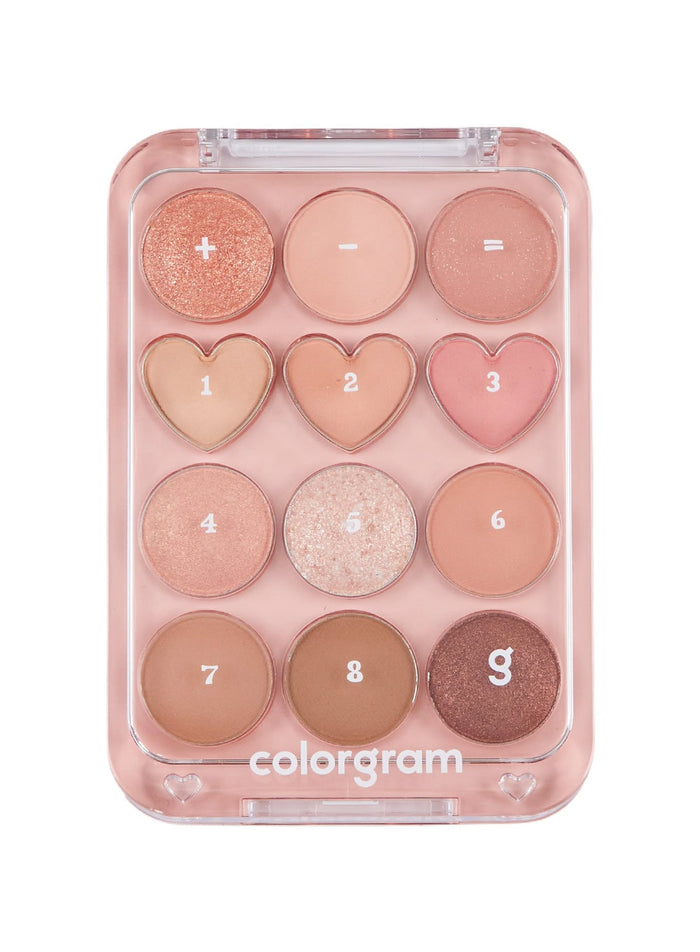 Pin Point Eyeshadow Palette (9.9g) - 01 Peach+Coral=♥