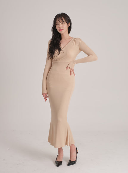 Maxi Wrap Mermaid Dress J31