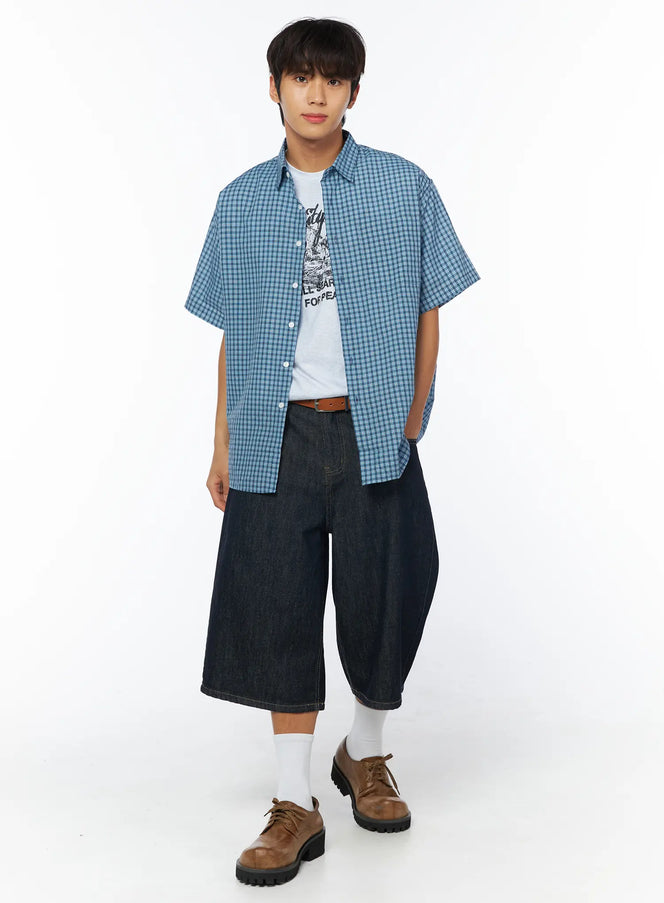 mens-breezy-checked-short-sleeve-shirt-iy529