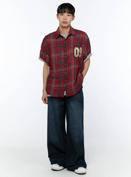 mens-plaid-graphic-short-sleeve-shirt-ia520