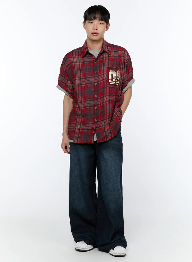 mens-plaid-graphic-short-sleeve-shirt-ia520