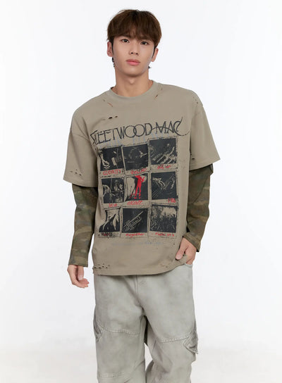 mens-camouflage-layered-long-sleeve-tee-in512 / Beige