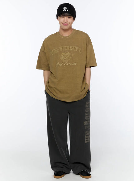 mens-oversized-graphic-tee-ia520 / Beige