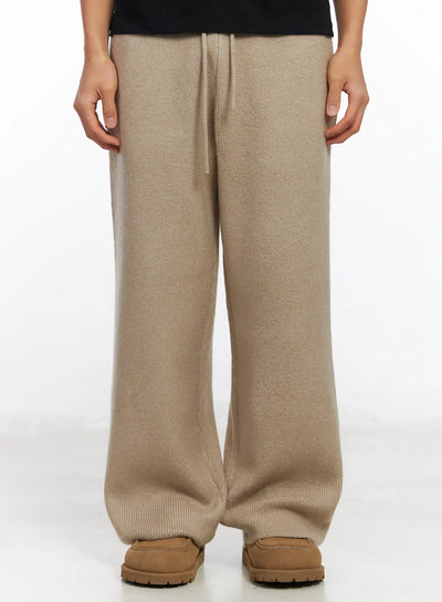mens-cozy-knit-pants-if504 / Beige