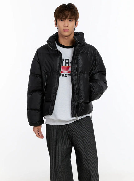 mens-puffer-jacket-black-in524 / Black