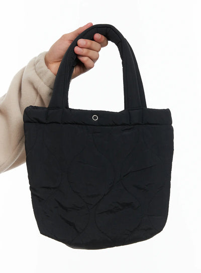 cute-quilted-mini-tote-bag-id515 / Black