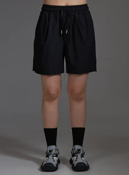 stretch-running-shorts-black-io517 / Black