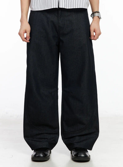 mens-curved-fit-jeans-ia502 / Black