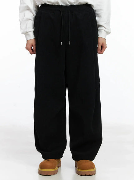 basic-corudoy-fleece-sweatpants-id515 / Black
