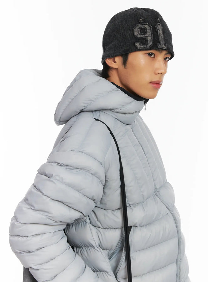 mens-washed-denim-ribbed-beanie-id511 / Black