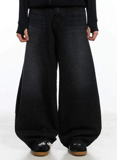 basic-wide-leg-black-jeans-id515 / Black