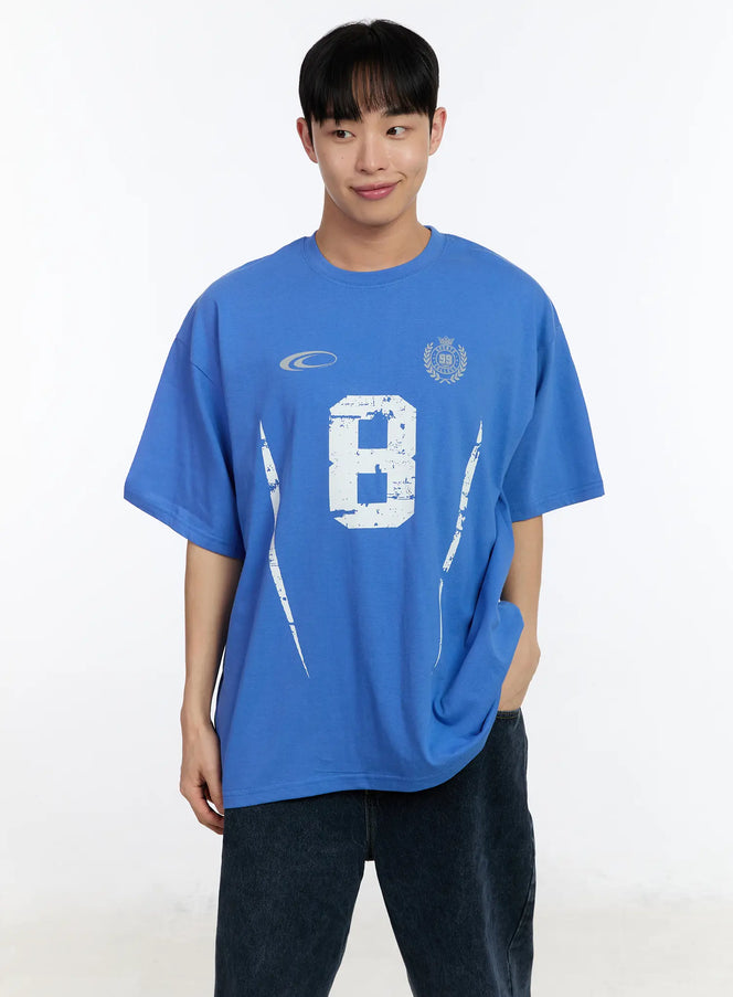 mens-graphic-jersey-t-shirt-ia508 / Blue