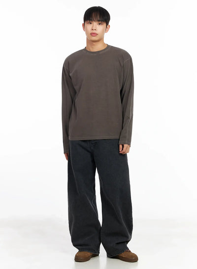 mens-pigment-long-sleeve-tee-im511 / Brown