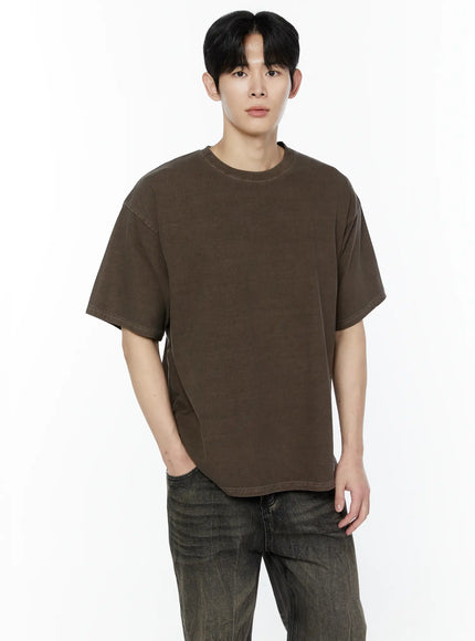 brown-basic-t-shirt-ia530 / Brown