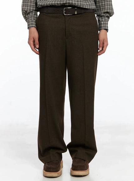 mens-loose-fit-slacks-ij512 / Brown