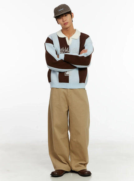 checkered-street-style-camp-hat-id523 / Brown