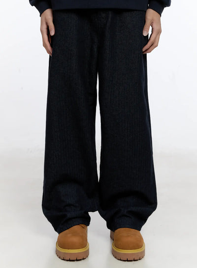 mens-non-fade-dark-herringbone-jeans-in512 / Dark blue