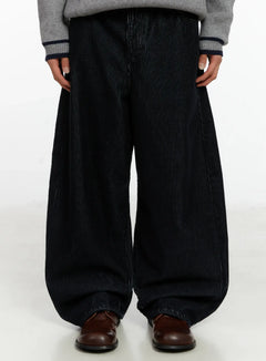 mens-corduroy-wid-leg-pants-id524 / Dark blue
