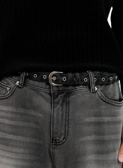 stylish-punk-belt-in528 / Dark gray