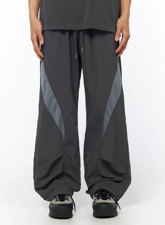 mens-breathable-tracking-pants-dark-gray-iy529 / Dark gray