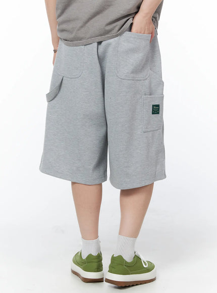 mens-relaxed-fit-bermuda-shorts-gray-iy522 / Gray