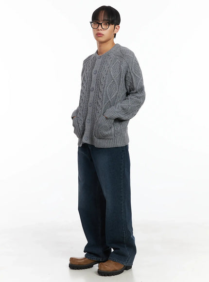 basic-knit-wool-button-cardigan-id515 / Gray