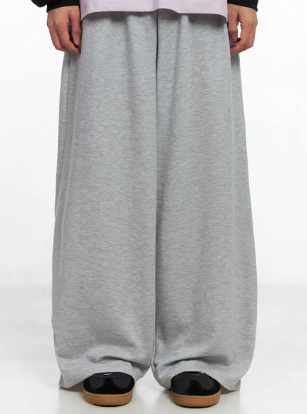 mens-wide-leg-sweatpants-is519 / Gray