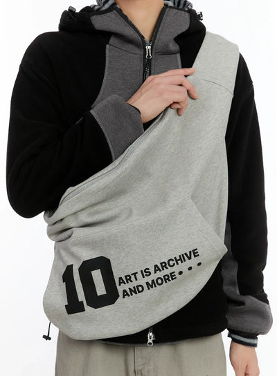trendy-graphic-sling-bag-id502 / Gray