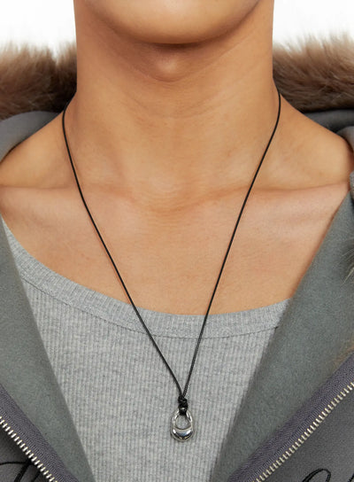 minimalist-o-ring-necklace-id524 / Silver