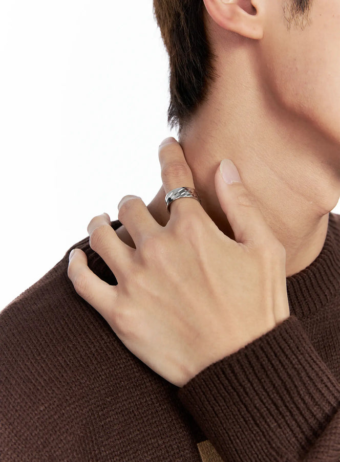 chunky-ring-io502 / Silver