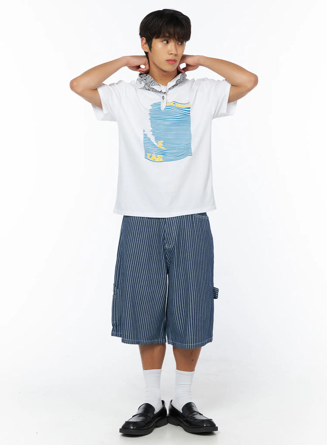 mens-breezy-summer-graphic-t-shirt-iy529 / White