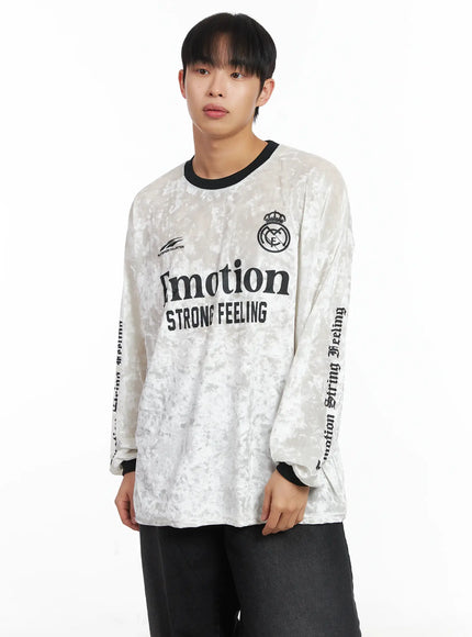 velvet-graphic-long-sleeve-top-id515 / White