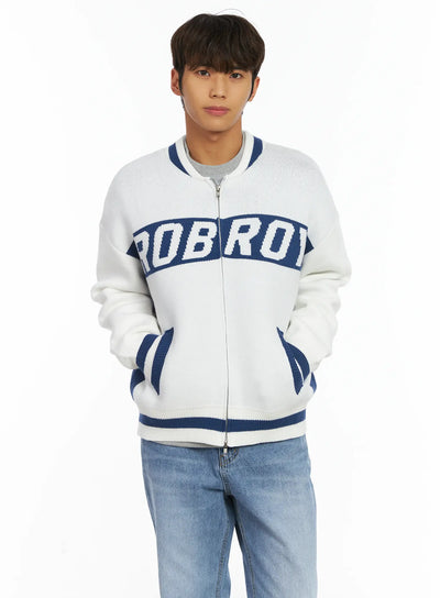 mens-roy-zip-up-cardigan-ij514 / White