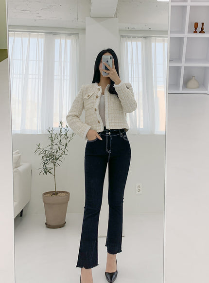 High Waist Bootcut Jeans IM12