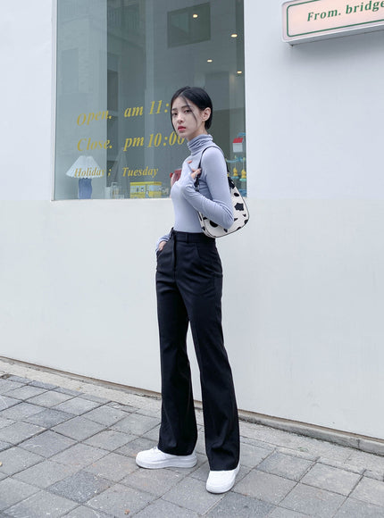 Rollkragenwärmer Crop Top CN08