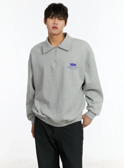 mens-1984-half-zip-up-collar-sweatshirt-im502
