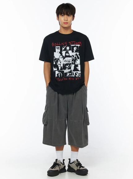 mens-vintage-graphic-t-shirt-iy529 / Black