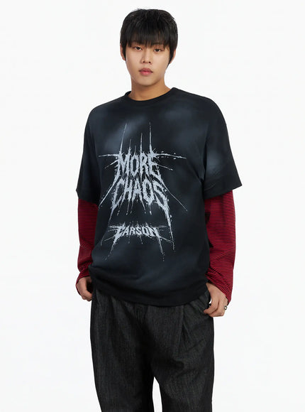 mens-black-vintage-graphic-layered-long-sleeve-tee-ij527