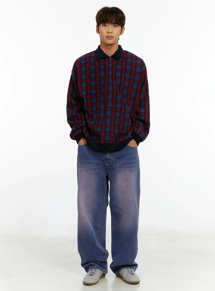 mens-checkered-collar-sweatshirt-id523