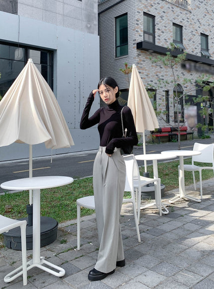 Rollkragenwärmer Crop Top CN08