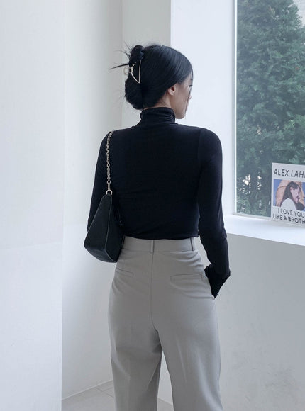 Rollkragenwärmer Crop Top CN08