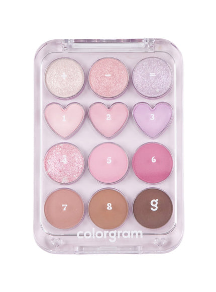 Pin Point Eyeshadow Palette (9.9g) - 03 Pink+Lavender=♥