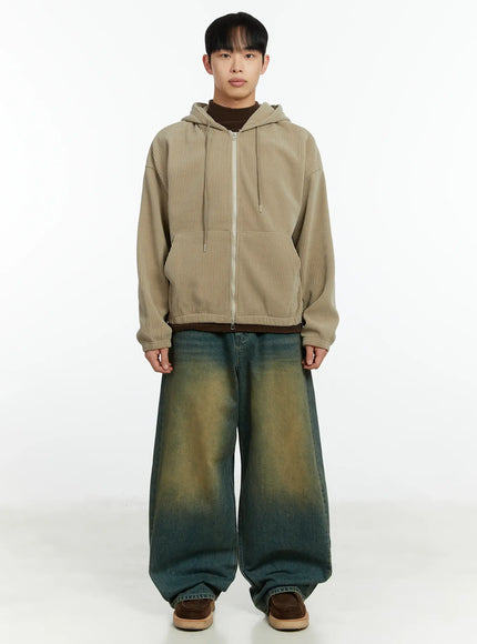 mens-corduroy-two-way-zip-up-hoodie-if510