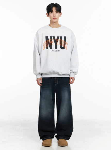 Men's Embroidered Crewneck Sweatshirt IM523