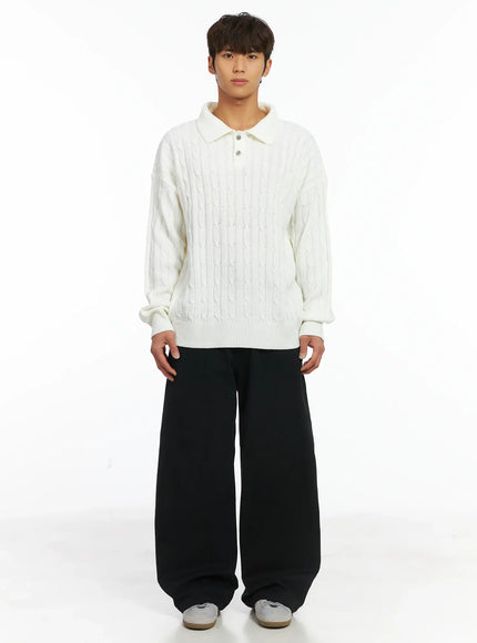 mens-cable-knit-collar-sweater-ij514