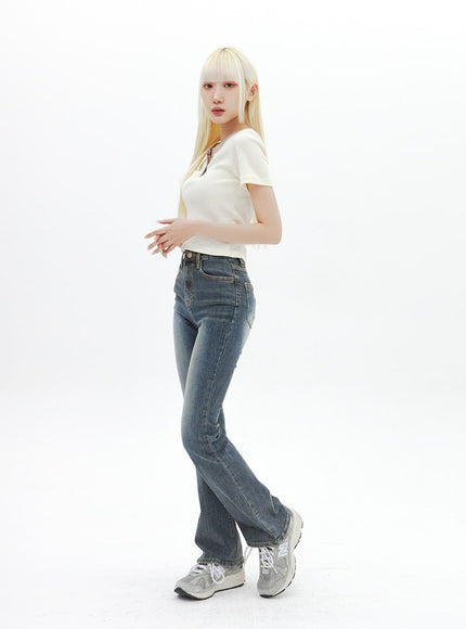Dark Wash Bootcut Jeans BA320