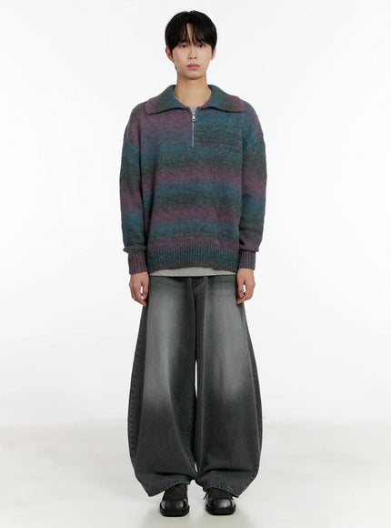 mens-alpaca-knit-quarter-zip-sweatshirts-id502