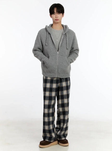 Men's Plaid Wide-Leg Pants ID502